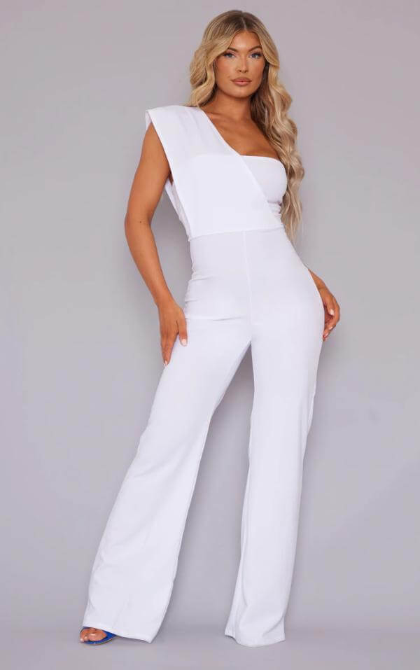 All White Jumpsuit Party Outfit