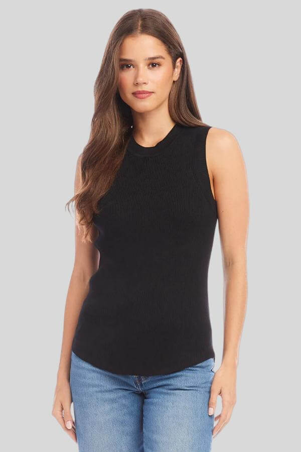 Black Sweater Tank Top Outfit 