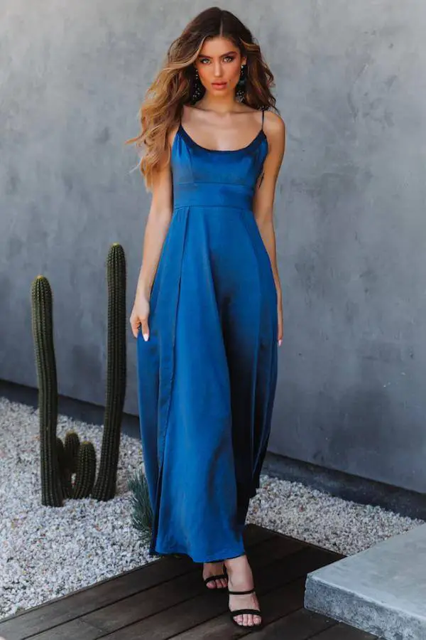 Blue Maxi Dress Casual