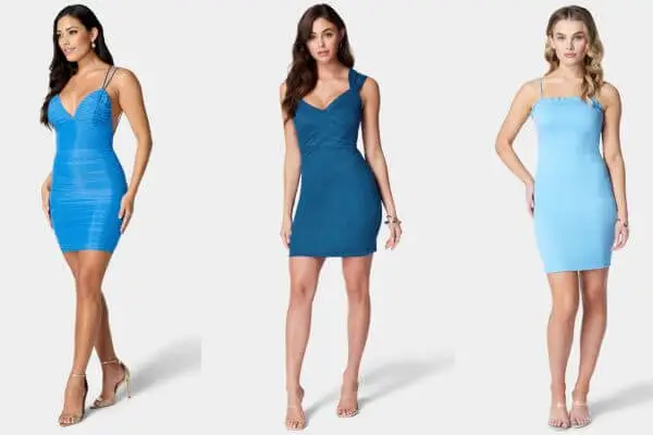 Blue Mini Dresses 