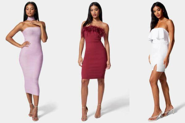 Strapless Bodycon Dresses 