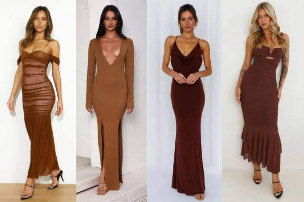 Brown Maxi Dresses