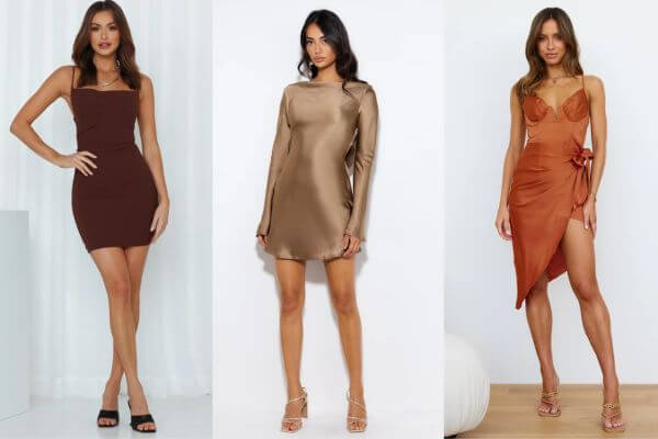Brown Mini Dresses