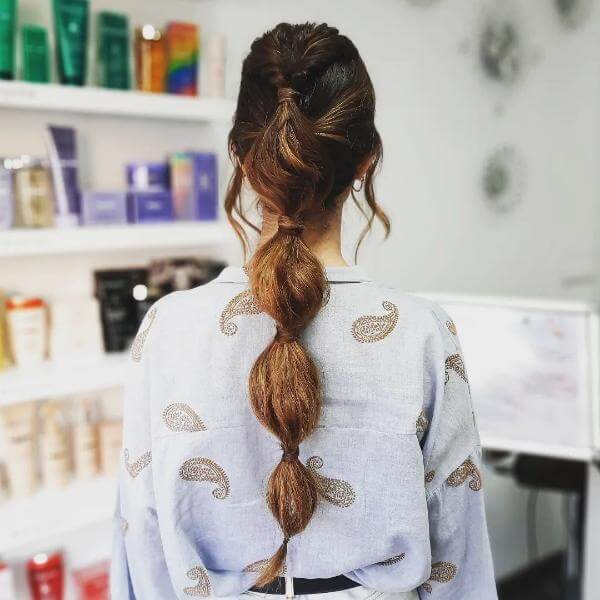 Bubble Ponytail Hairstyle