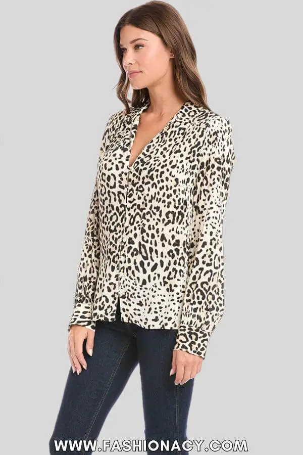 Cheetah Blouse Outfit