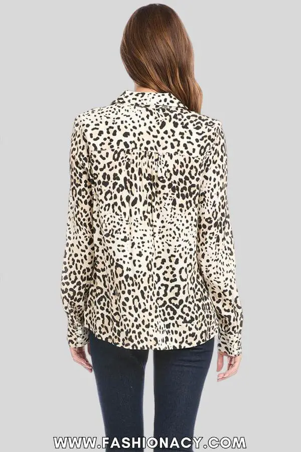 Cheetah Blouse With Jeans