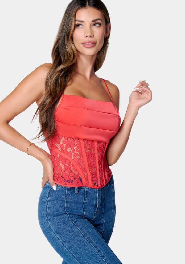 Corset Top With Jeans