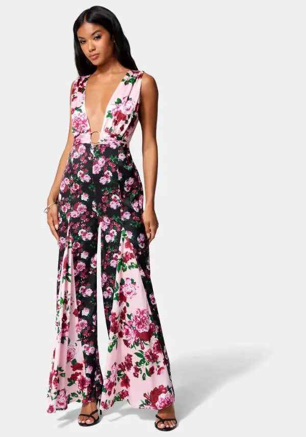 Floral Jumpsuit Outfit Casual