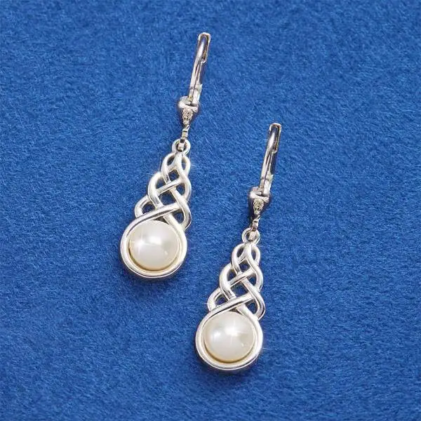 Freshwater Pearl Earrings Silver