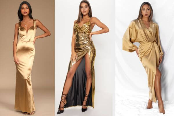 Gold Maxi Dresses