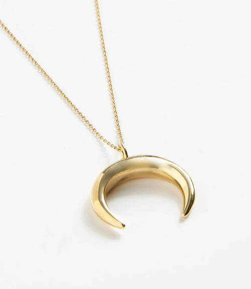 Half Moon Pendant Necklace