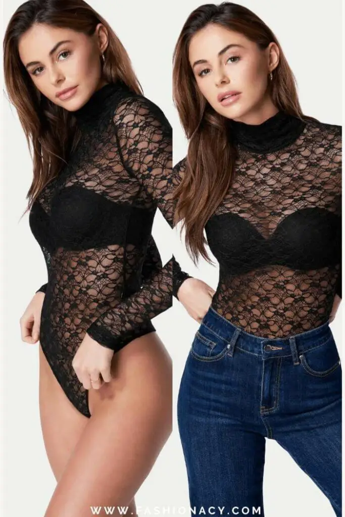 Lace Bodysuit Outfit Night