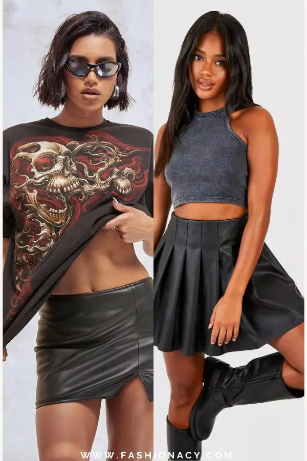 Leather-Micro-Skirts