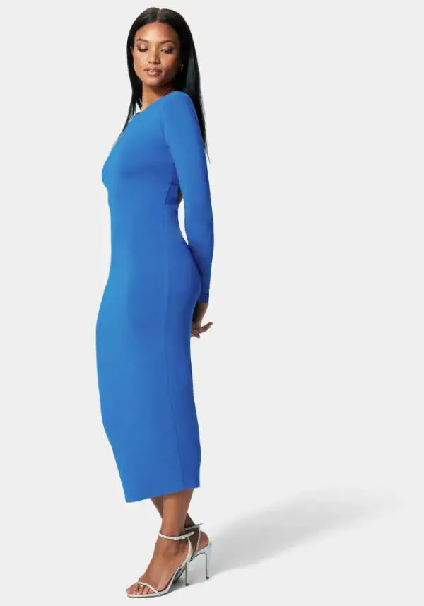 Long Bodycon Dress With Sleeves