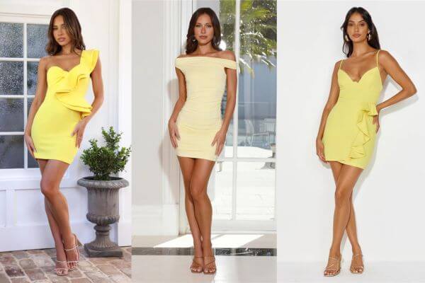 Mini Yellow Dresses