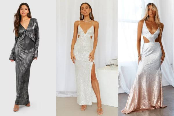 Silver Maxi Dresses