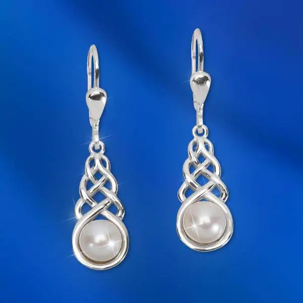 Sterling Silver Pearl Earrings 