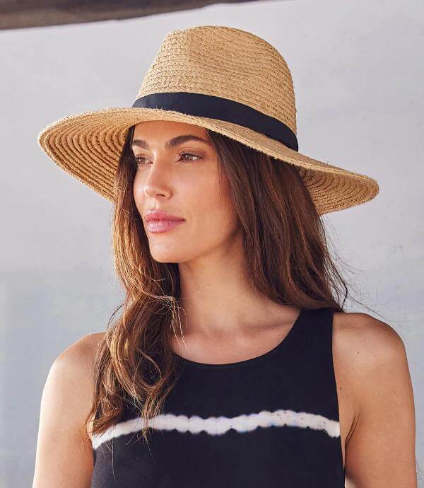 Wide Brim Straw Hat Outfit