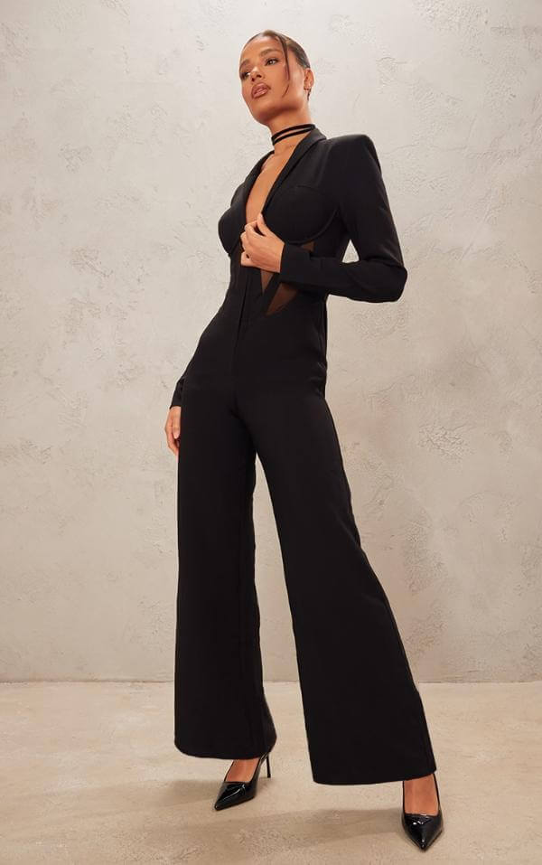 Black Evening Jumpsuits Classy