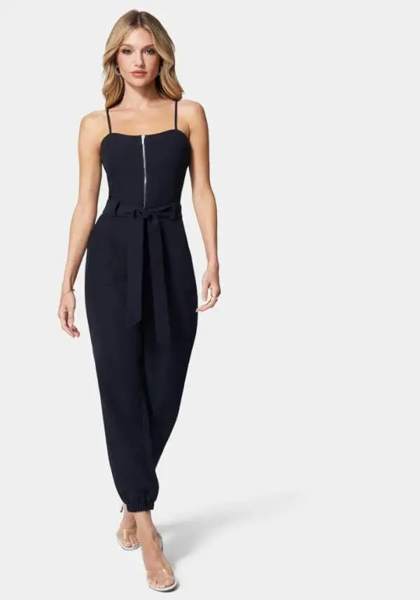 Black Sleeveless Jumpsuit Outfit