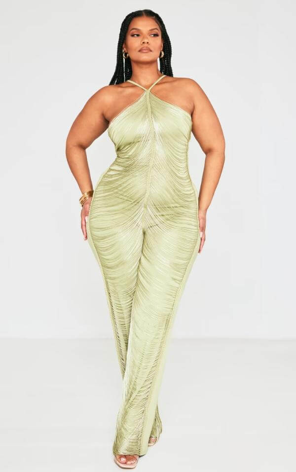 Evening Jumpsuits Classy Plus Size