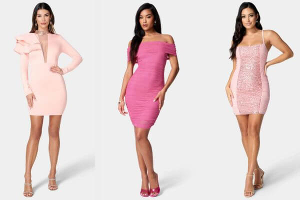 Pink Short Dresses 