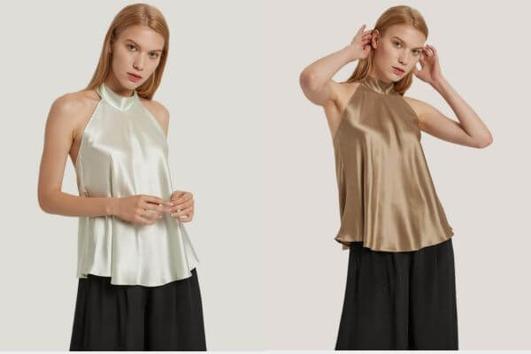 Silk Sleeveless Top Outfit