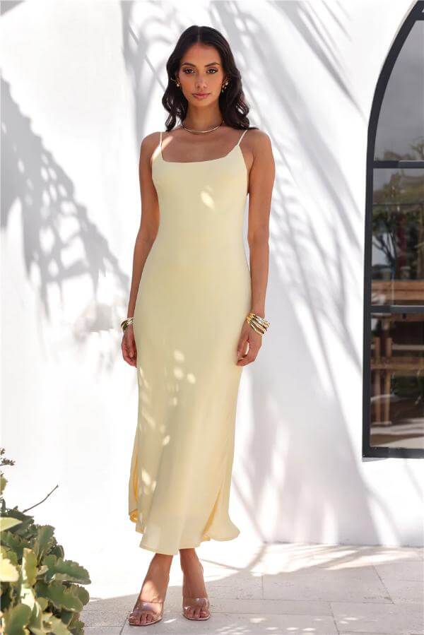 yellow maxi dress summer