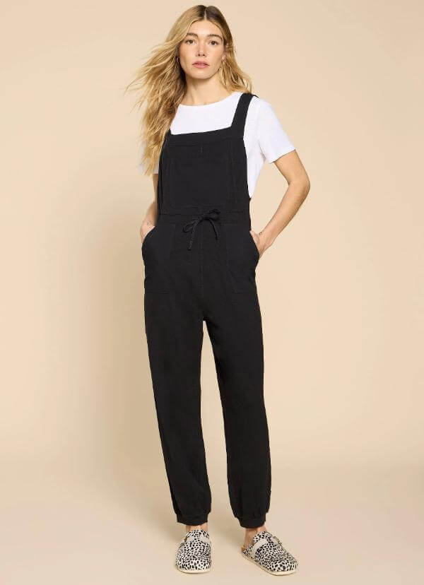 Black Dungarees Outfit
