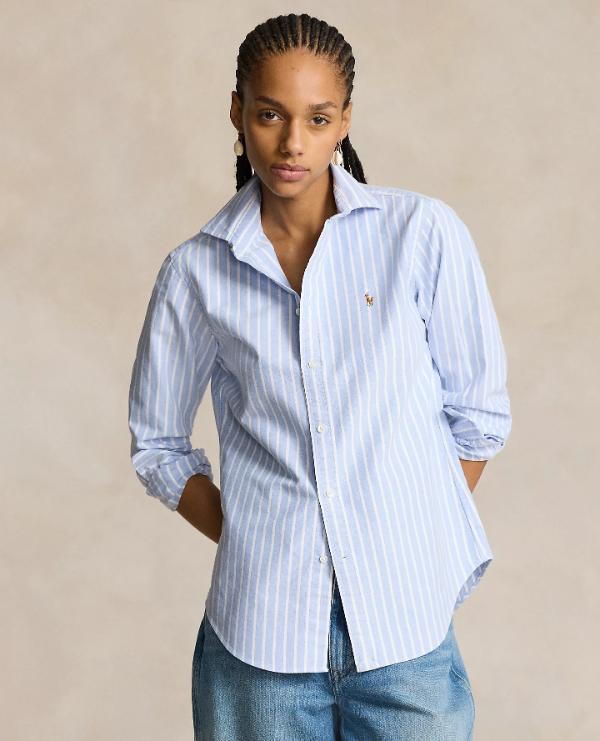 Blue Striped Oxford Shirt Outfit