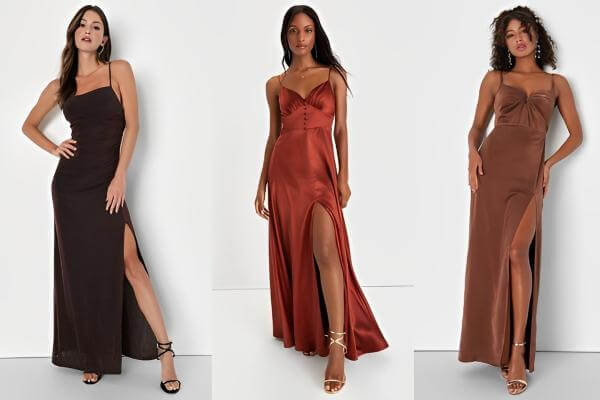 How to Style Brown Maxi Dresses