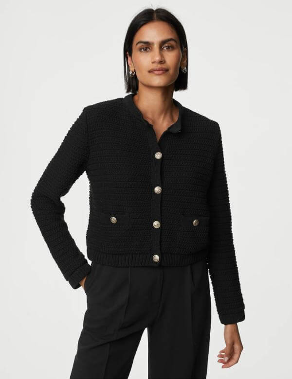 Knitted Jacket Women Outfit