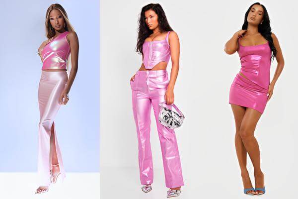 Pink Metallic Top Outfit Ideas