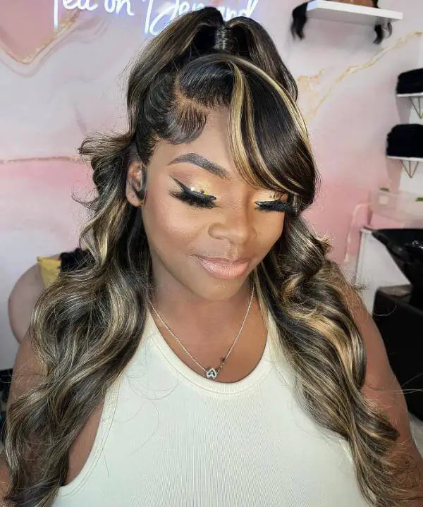 Ponytail With Bangs For Black Women