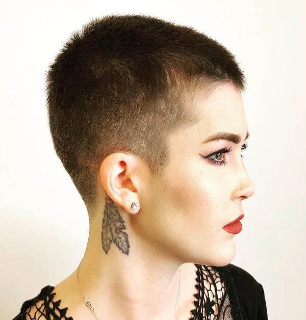 Short Buzz Haircut Women