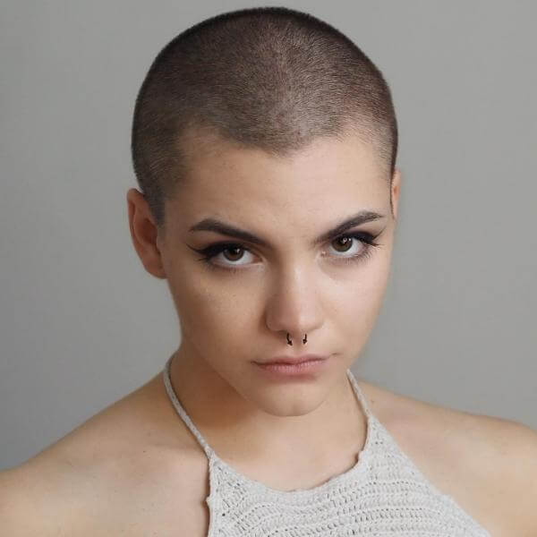 Short Buzz Hairstyle For Women