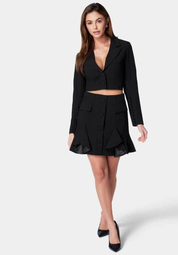 Tailored Jacket With Skirt