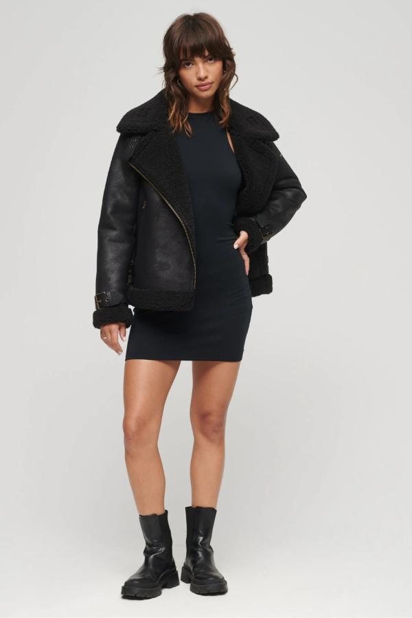 Aviator Jacket With Dress