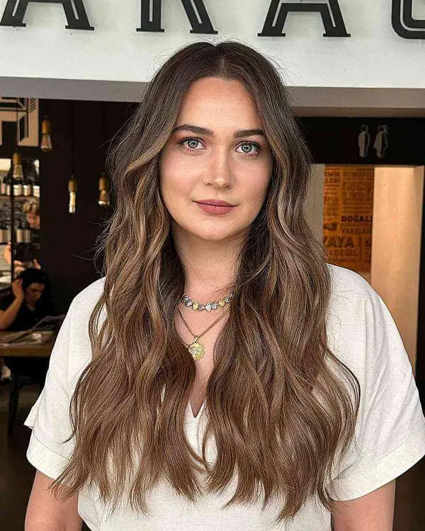 Beach Waves Brunette Hair