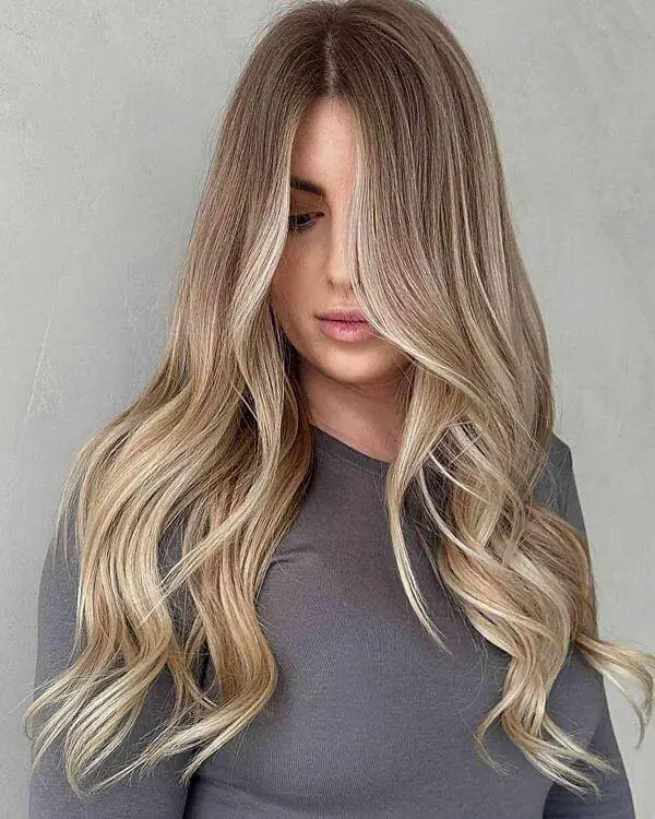 Beach Waves Layered Hair