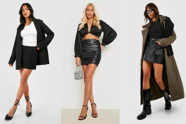 Black Short Skirt Outfit Ideas