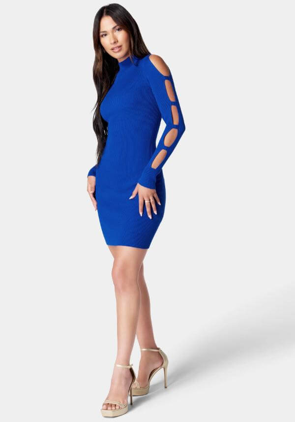 Blue Midi Dress Casual