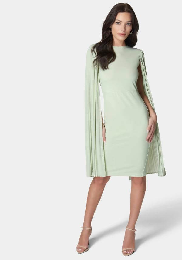 Cape Sleeve Dress Modest