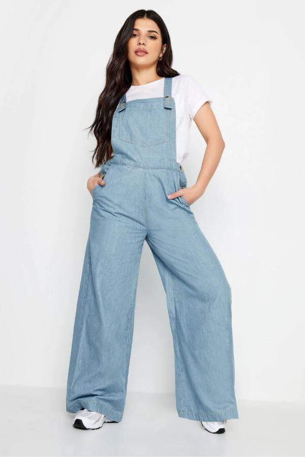 Denim Dungarees Outfit Aesthetic