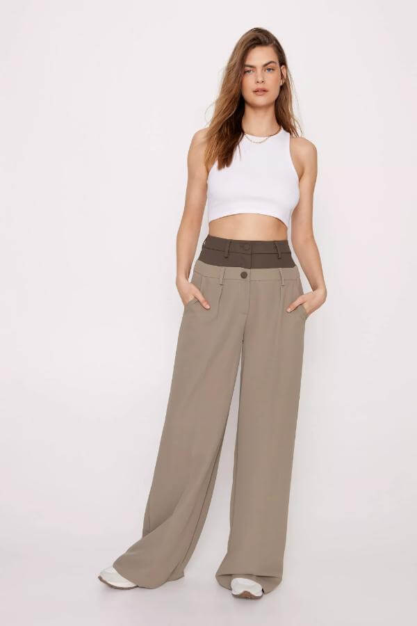 Double Waistband Pants