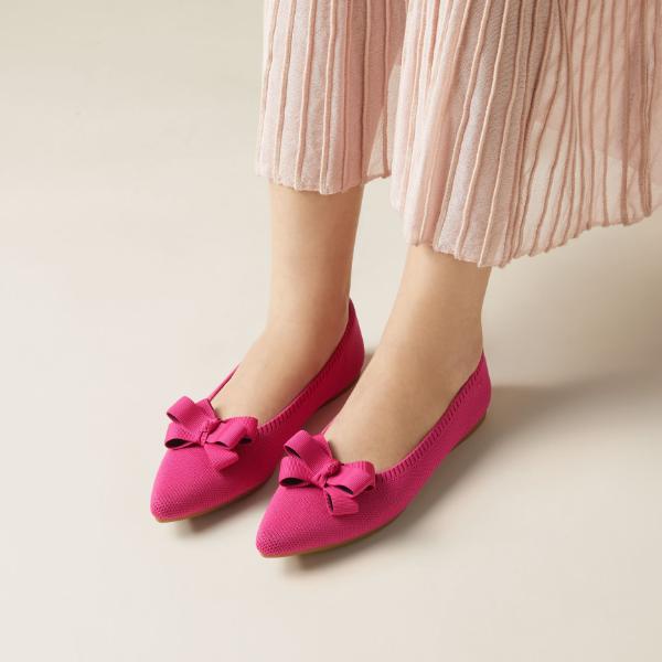 Flat Shoes With Bows