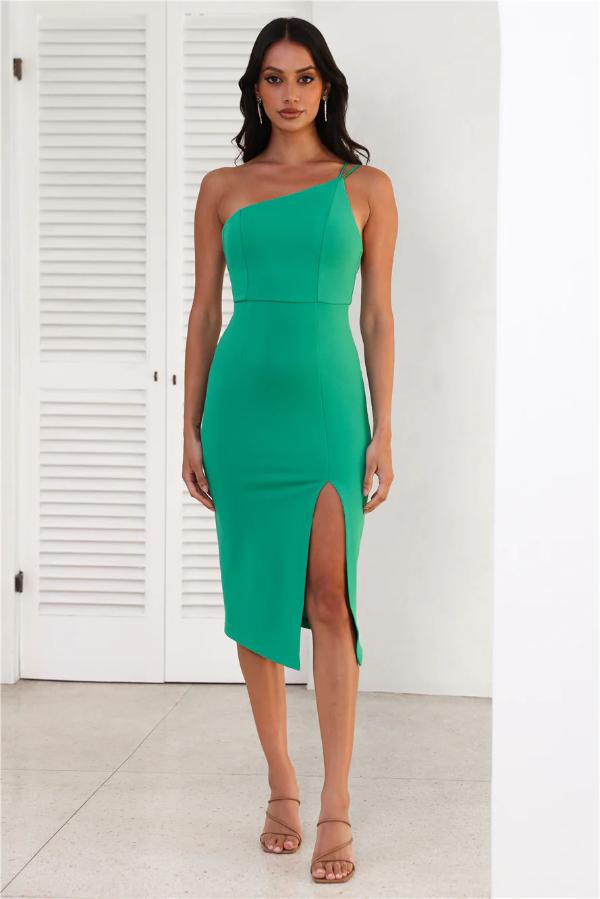 Green Midi Dress Summer
