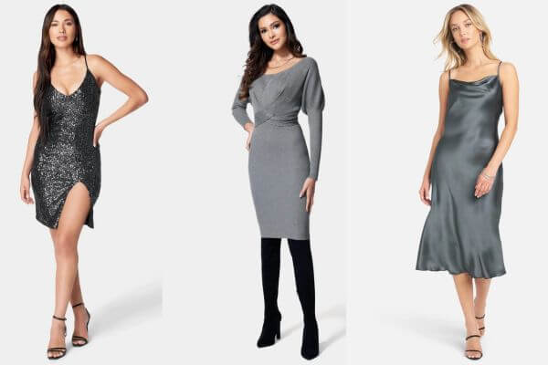 Grey Midi Dresses