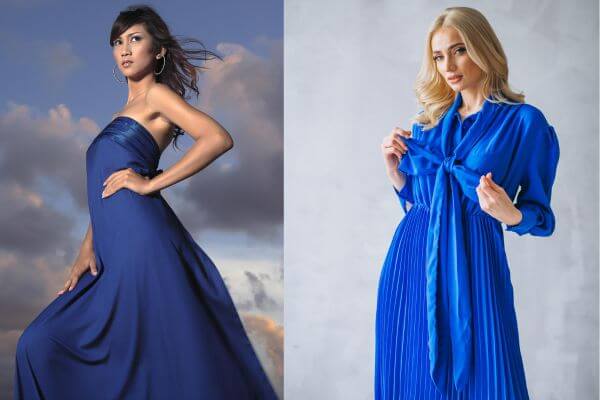 How to Style Long Blue Dresses