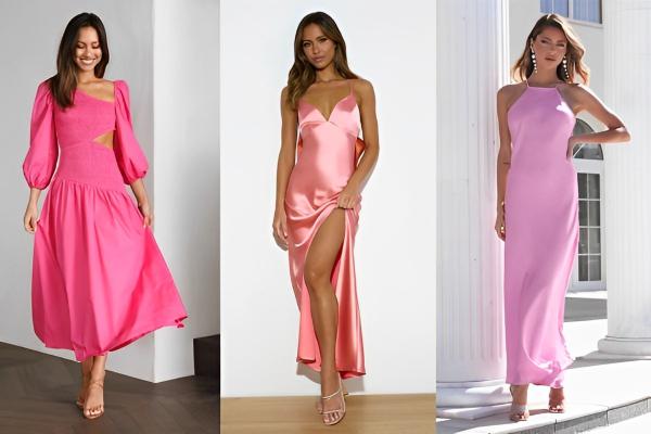 How to Style Pink Long Dresses